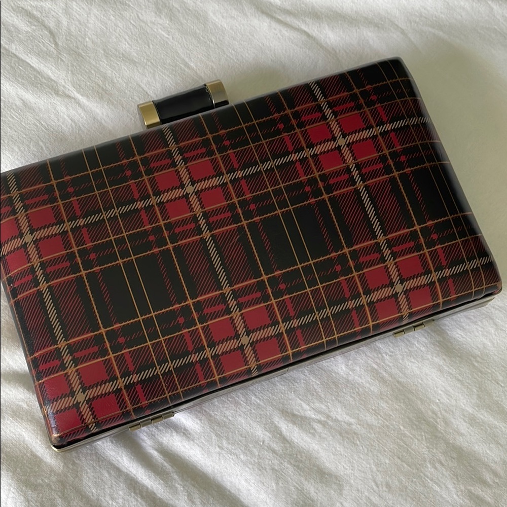 Patricia Nash Plaid Tartan Clutch with chain NWT